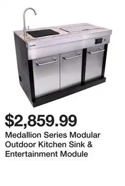 Wayfair Medallion Series Modular Outdoor Kitchen Sink & Entertainment Module offer