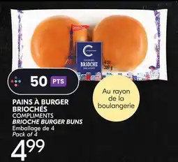 IGA COMPLIMENTS BRIOCHE BURGER BUNS offer