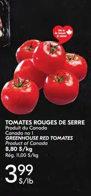 IGA GREENHOUSE RED TOMATES offer