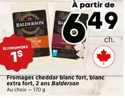 Val-Mont Fromages cheddar blanc fort, blanc extra fort, 2 ans Balderson offer
