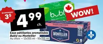 Val-Mont Eaux pétillantes aromatisées Bubly ou Montellier offer