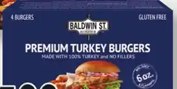 Metro BALDWIN ST. KOSHER PREMIUM BEEF BURGERS OR TURKEY BURGERS offer