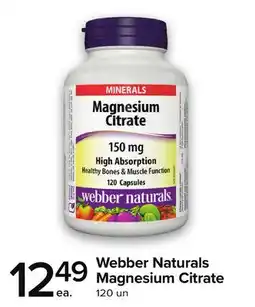 Metro WEBBER NATURALS MAGNESIUM CITRATE offer