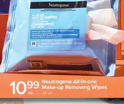 Metro NEUTROGENA ALL-IN-ONE MAKE-UP REMOVING WIPES offer