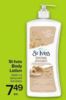 Metro ST-IVES BODY LOTION offer