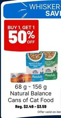 Ren’s Pets Depot Natural Balance Cans of Cat Food offer