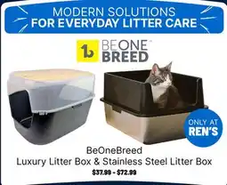 Ren’s Pets Depot BeOneBreed Luxury Litter Box & Stainless Steel Litter Box offer