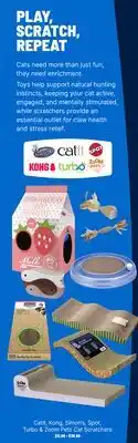 Ren’s Pets Depot Catit, Kong, Simon's, Spot, Turbo & Zoom Pets Cat Scratchers offer