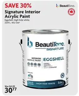 Home Hardware Signature Interior Acrylic Paint offer