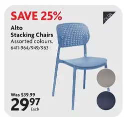 Home Hardware Alto Stacking Chairs offer