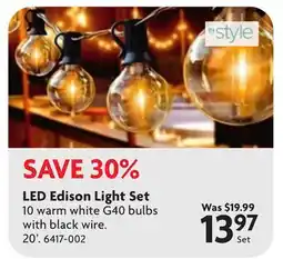 Home Hardware LED Edison Light Set offer