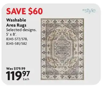 Home Hardware Washable Area Rugs offer