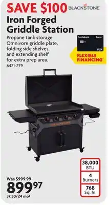 Home Hardware Iron Forged Griddle Station offer