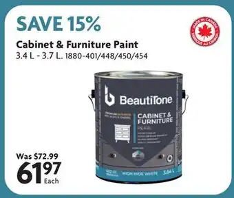 Home Hardware Cabinet & Furniture Paint offer