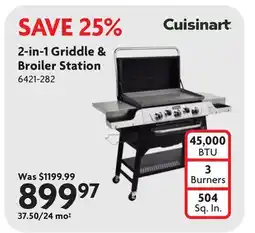 Home Hardware 2-in-1 Griddle & Broiler Station offer