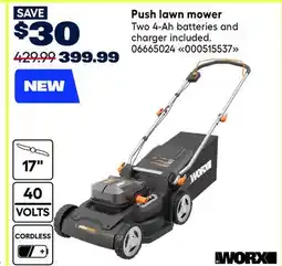 RONA WORX Push lawn mower offer