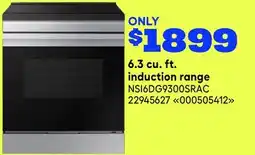RONA SAMSUNG 6.3 cu. ft. induction range offer