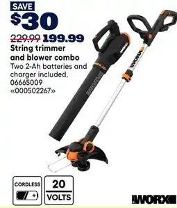 RONA Worx String trimmer and blower combo offer