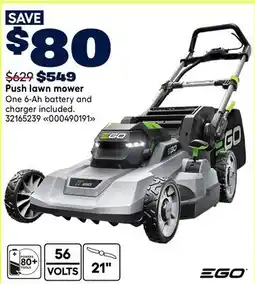 RONA EGO Push lawn mower offer