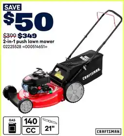 RONA CRAFTSMAN 2-in-1 push lawn mower offer