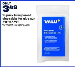 RONA VALU+ 10 pack transparent glue sticks for glue gun 7/16 x 7-7/8 offer