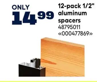 RONA 12-pack 1/2 aluminum spacers offer