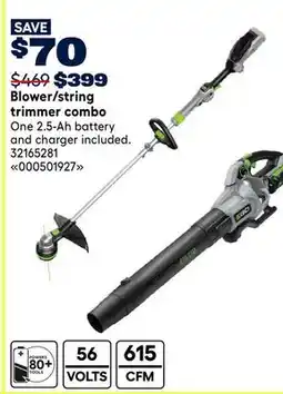 RONA EGO Blower/string trimmer combo offer