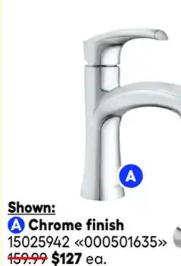 RONA MOEN Graeden bathroom faucets Chrome finish offer