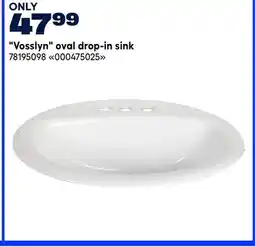 RONA VALU+ Vosslyn oval drop-in sink offer