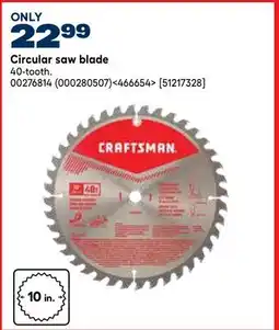 RONA CRAFTSMAN Circular saw blade offer
