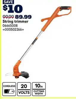 RONA WORX String trimmer offer