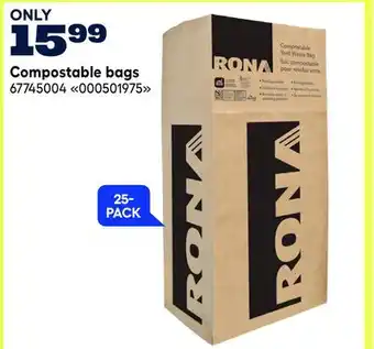 RONA Compostable bags offer