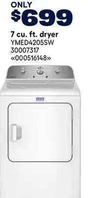 RONA Maytag 7 cu. ft. dryer offer