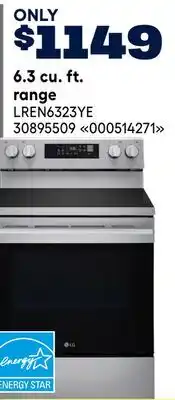 RONA LG 6.3 cu. ft. range offer