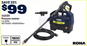 RONA RONA Pressure washer offer