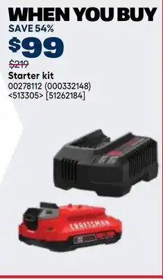 RONA CRAFTSMAN Starter kit offer