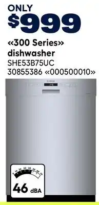 RONA Bosch 300 Series dishwasher offer