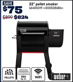 RONA WEBER 22 pellet smoker offer