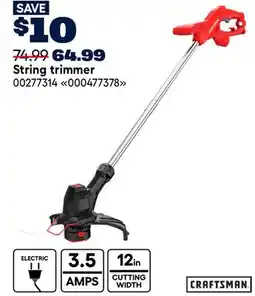 RONA CRAFTSMAN String trimmer offer