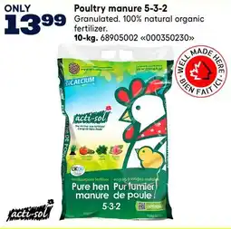 RONA Acti-sol 10-kg. Poultry manure 5-3-2 offer