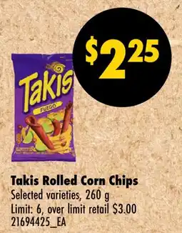 Wholesale Club TAKIS ROLLED CORN CHIPS offer