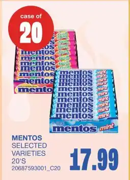 Wholesale Club MENTOS, 20'S offer