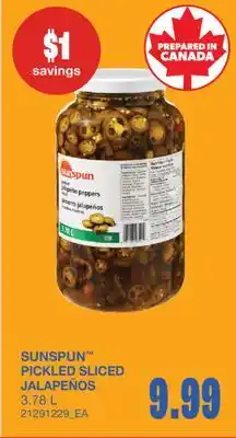 Wholesale Club PICKLED SLICED JALAPEÑOS offer
