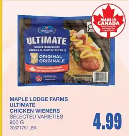 Wholesale Club ULTIMATE CHICKEN WIENERS offer