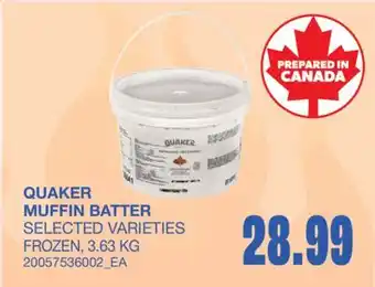 Wholesale Club MUFFIN BATTER offer