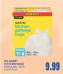Wholesale Club KITCHEN BAGS, 100'S offer