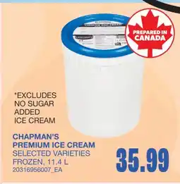 Wholesale Club PREMIUM ICE CREAM offer