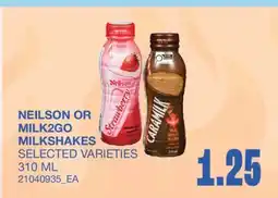 Wholesale Club MILKSHAKES offer
