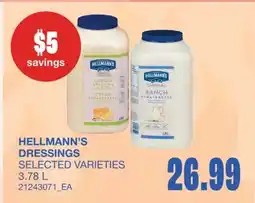 Wholesale Club HELLMANN'S DRESSINGS offer