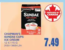 Wholesale Club SUNDAE CUPS ICE CREAM offer